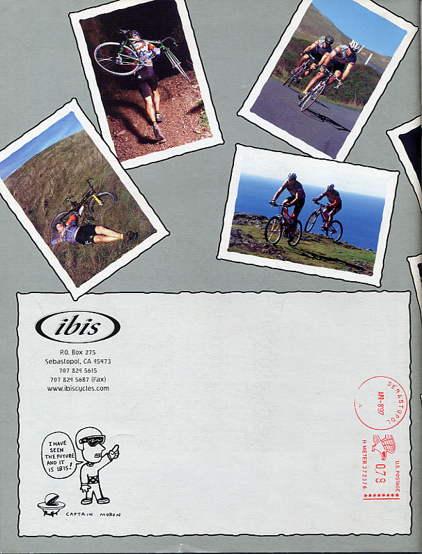 1997 Ibis Catalog - Back Cover