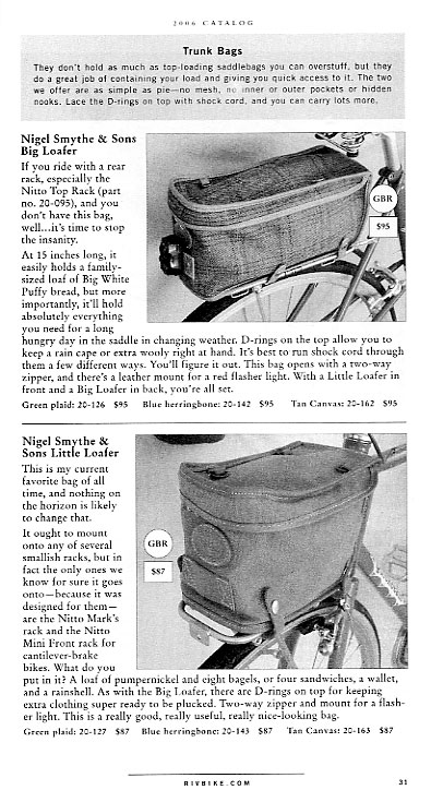 Bags for Bicyclers - 2006 Fall pg 31