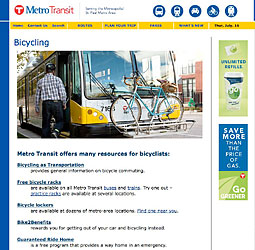 Metro Transit - Bleriot on the Bus Rack