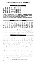 Rivendell Generation 1 Frame Specifications