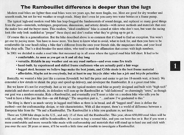Rivendell Rambouillet Flyer