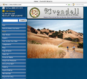 Rivendell Website circa 2006