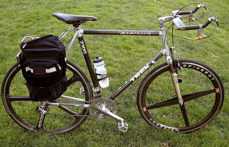 Trek 2100 - with panniers on the rack