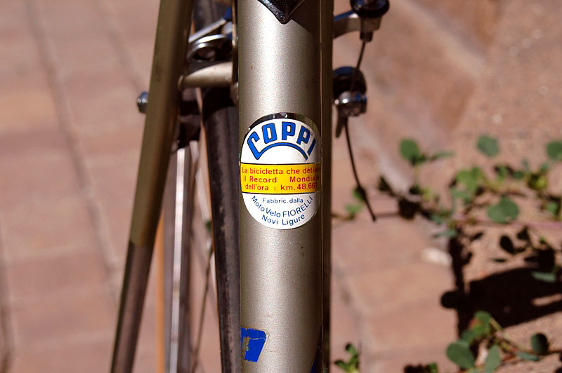 Coppi Fiorelli - seat tube detail