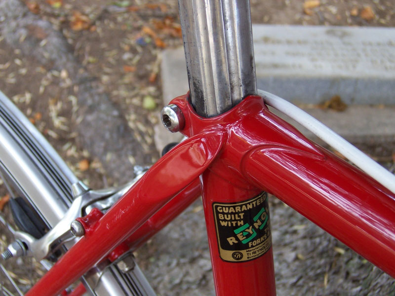 Mercian Olympic - seat cluster detail