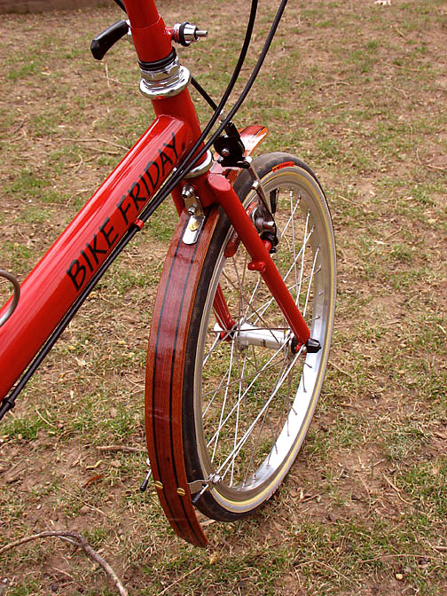 Bike Friday - front fender detail