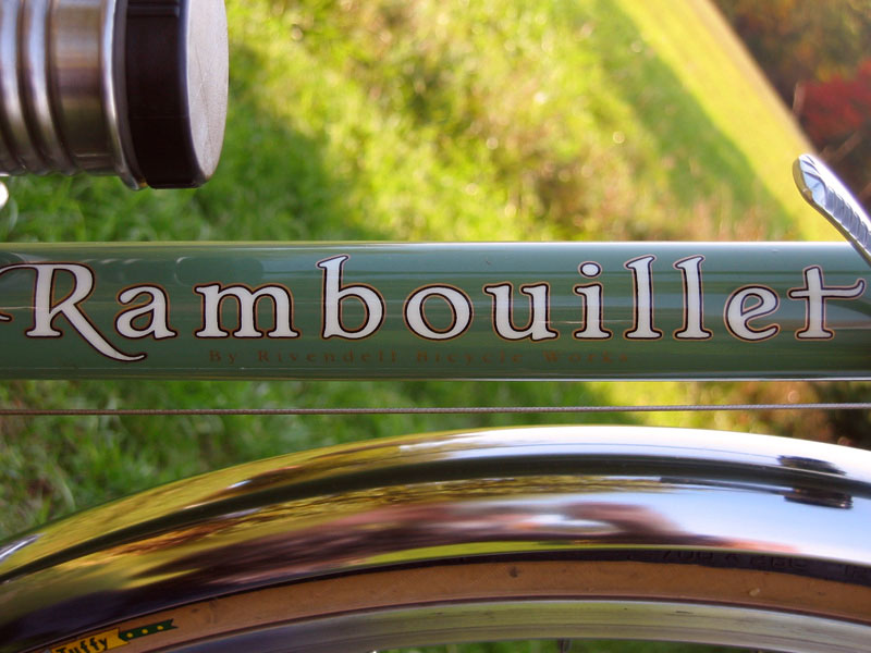 Rivendell Rambouillet - downtube decal detail