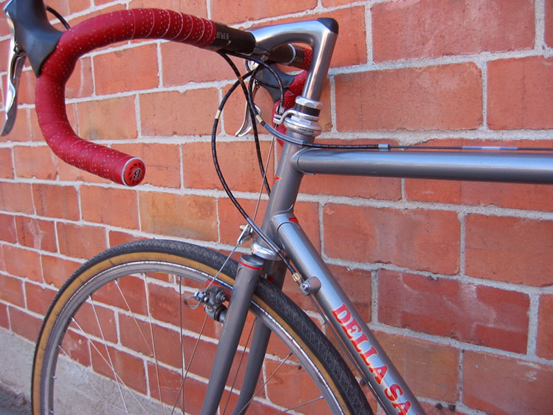 Della Santa Cross Bike - headtube detail