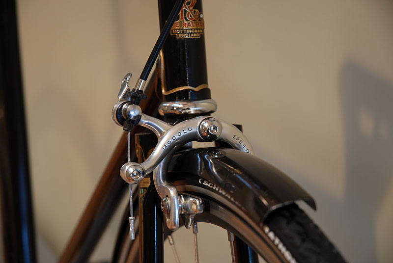 Raleigh Competition GS - brake & fork crown detail