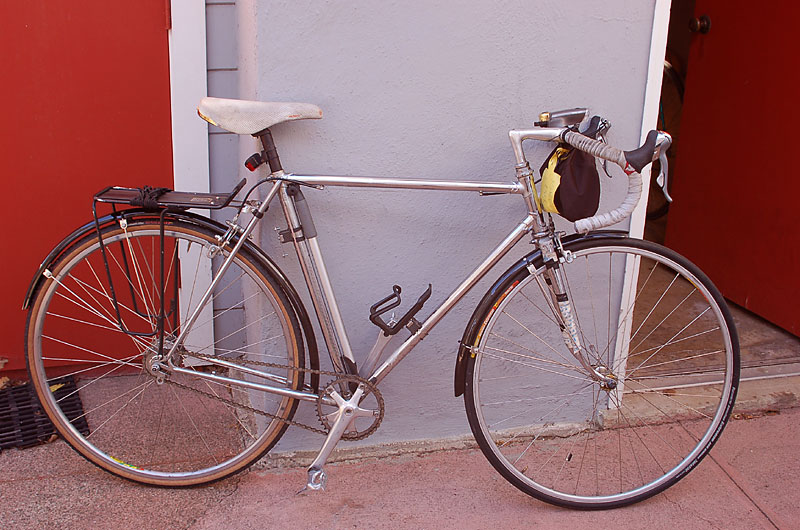 Chrome Fixed Gear Commuter - drive side view