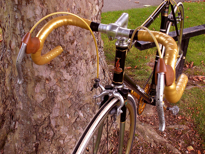 Raleigh Competition GS - gold wrapped bars