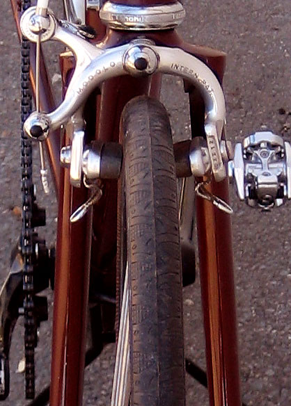 Bianchi - brake and fork detail