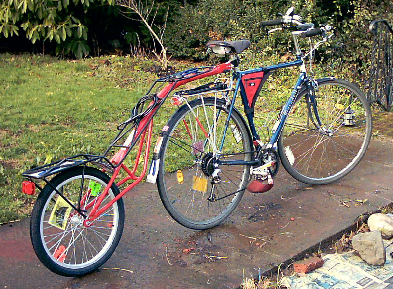 one wheel bicycle trailer