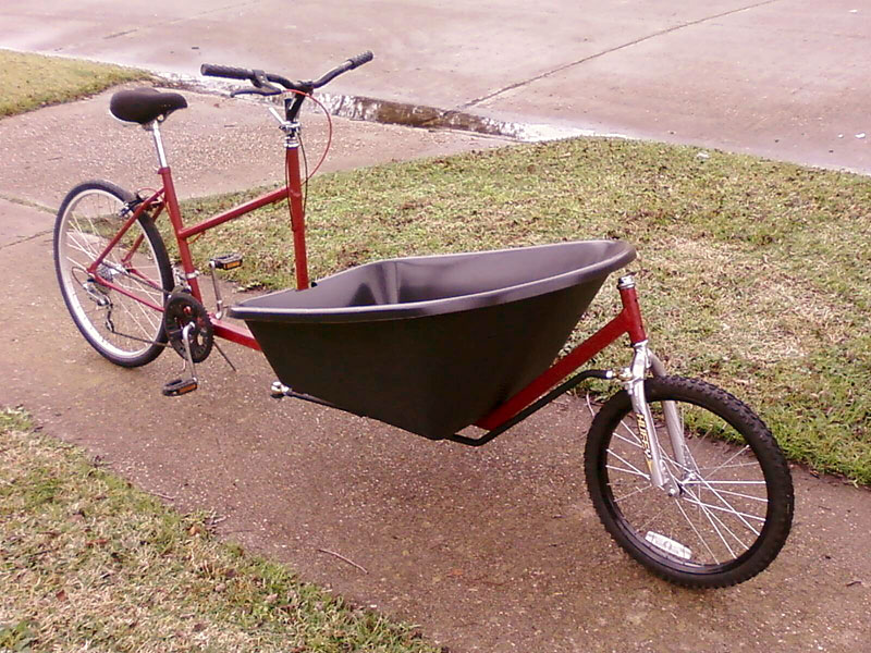 Dutch Style Cargo Bike - front angle view