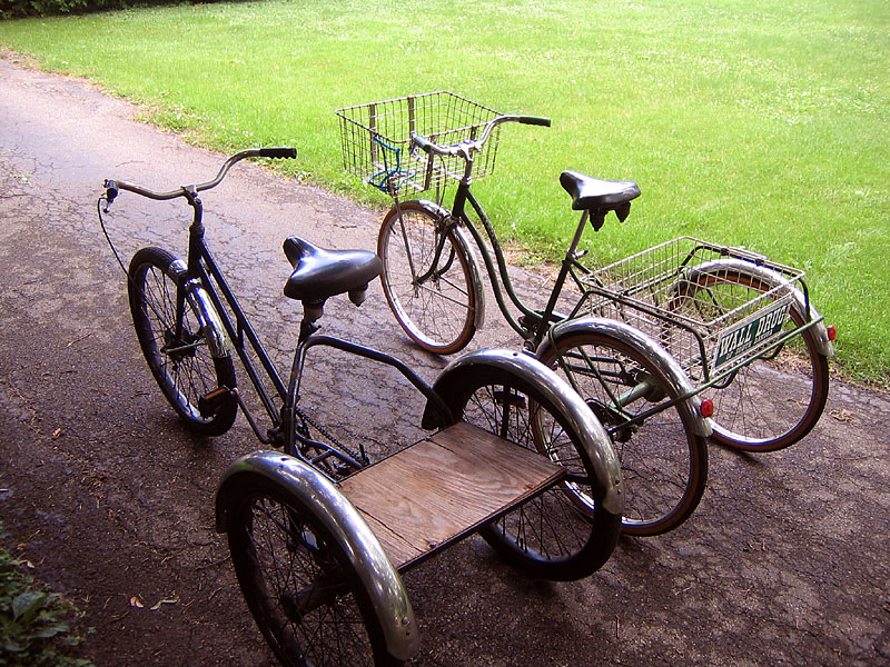 Worksman Tricycle - With its buddy the Schwinn "lightweight"